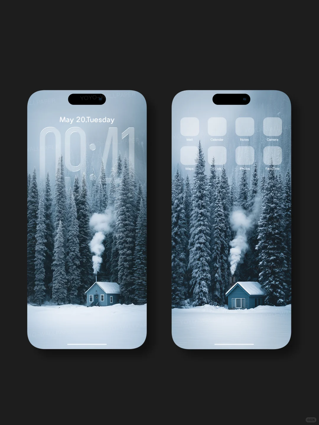 170 | 风景动态壁纸 | 雪林小屋