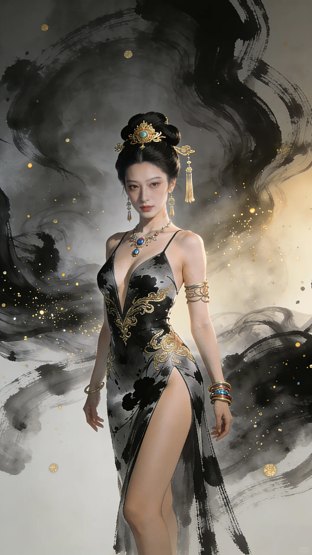 Ai古风水墨风生图提示词分享