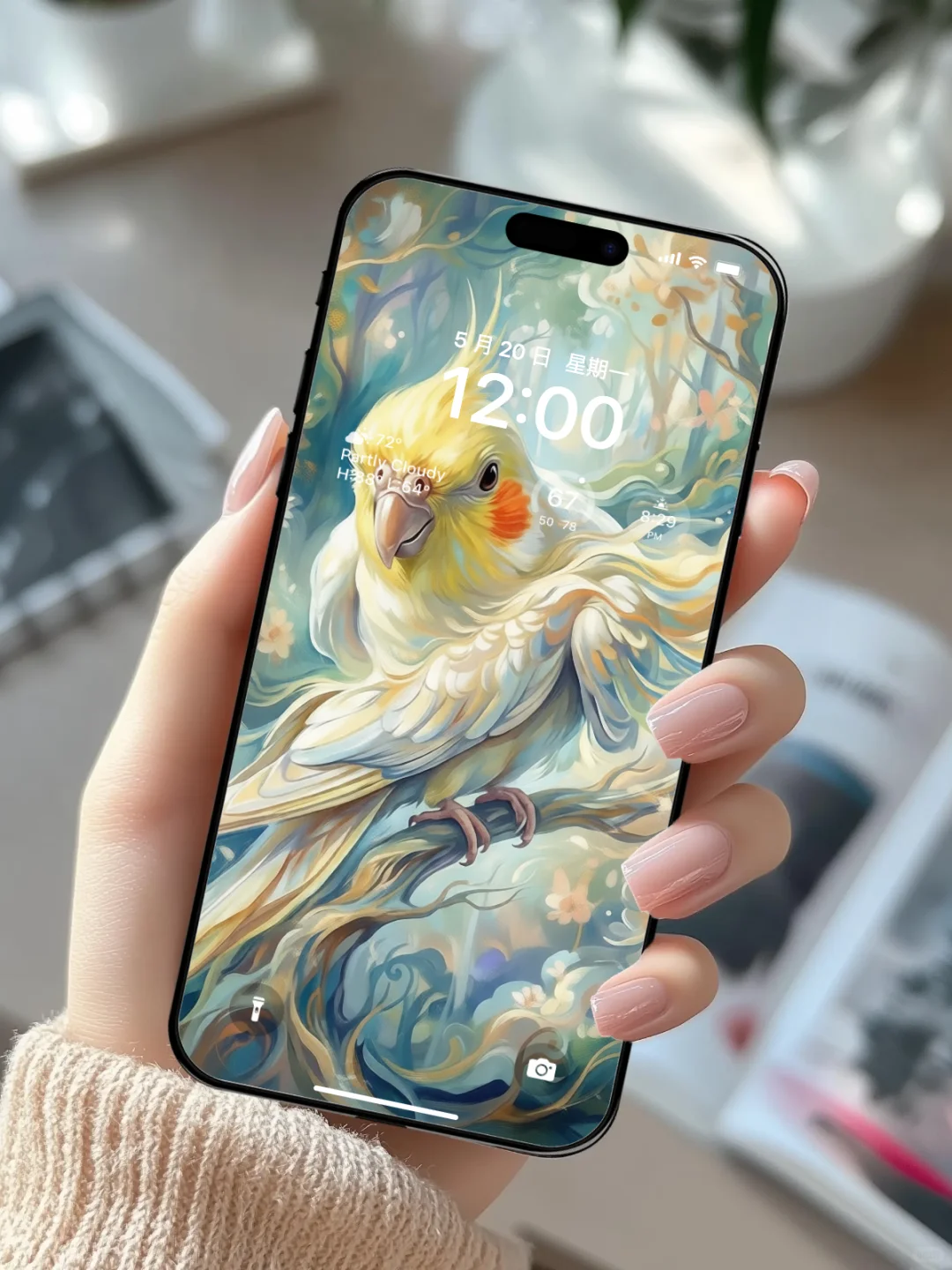 鹦鹉高清壁纸羽翼下的静谧🖤🕊️