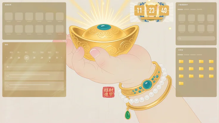 太好看了吧，这个桌面壁纸好绝！