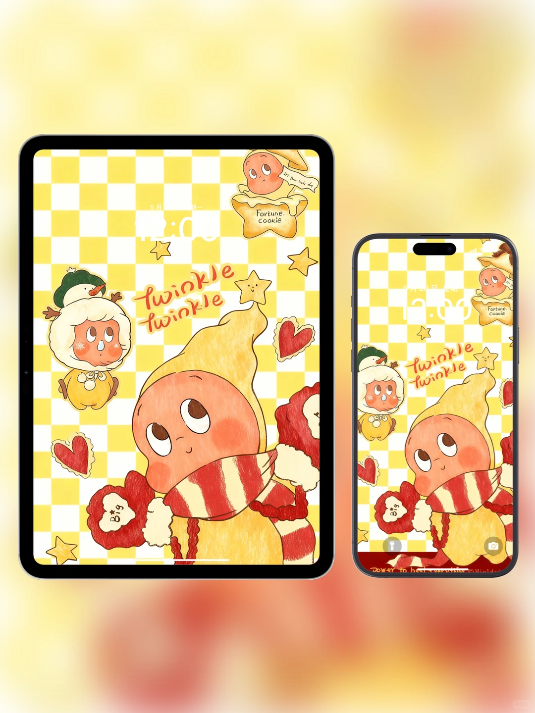 被这星星人壁纸戳中！坏心情直接被揉没✨