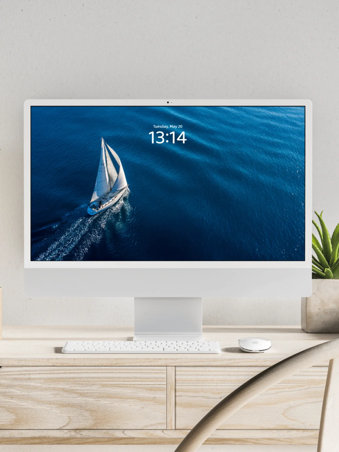 治愈系列壁纸 I 蓝海帆船 I 444