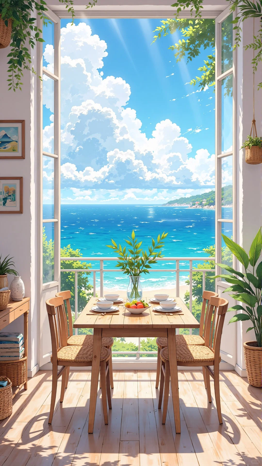 很治愈的漫画场景壁纸，高清壁纸