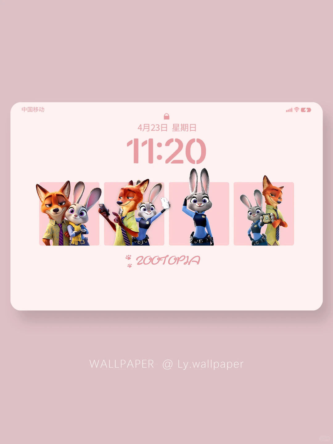 551|朱迪尼克粉色平板壁纸