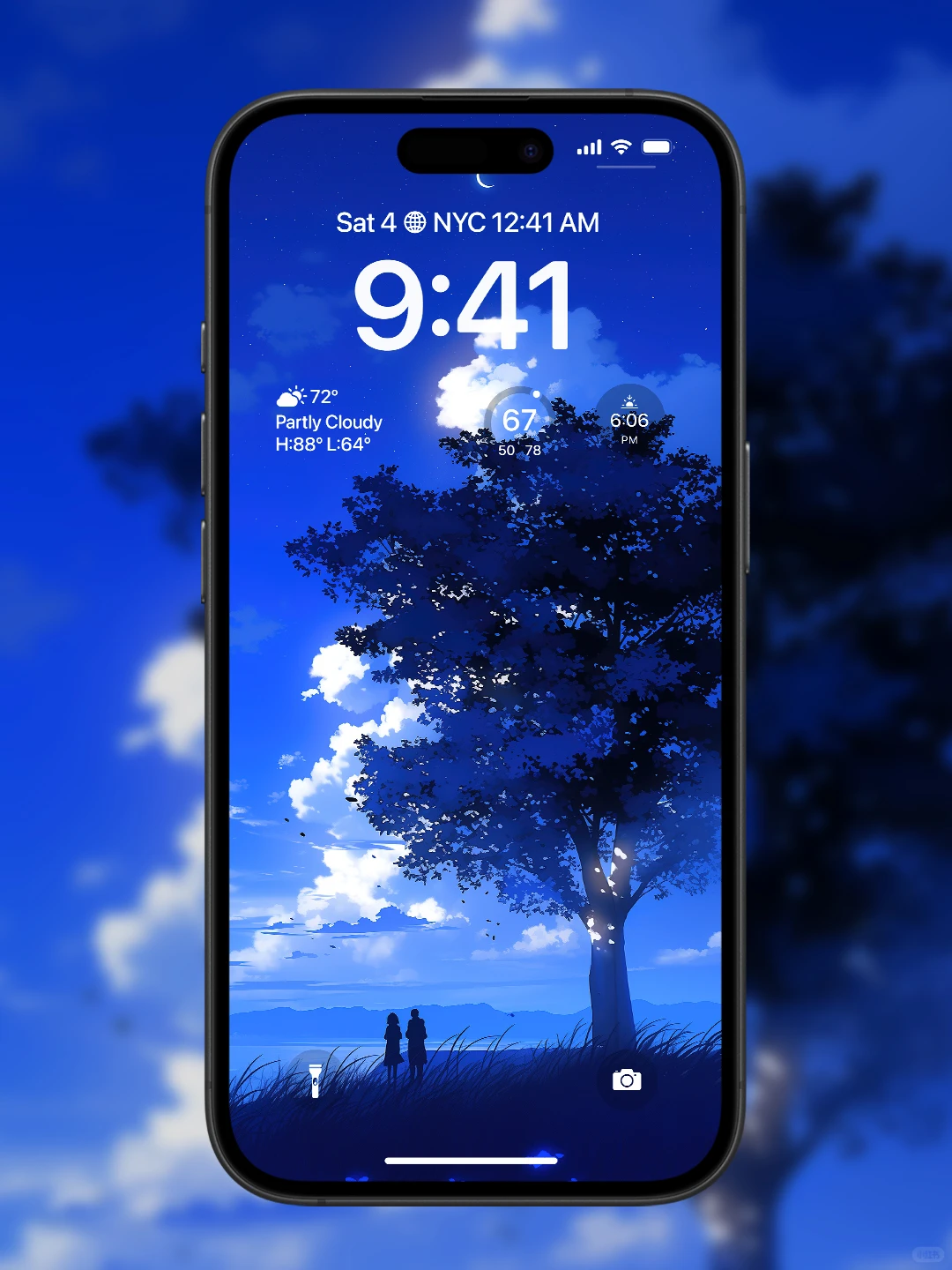 N0.0275丨蓝夜星愿丨蓝色系氛围感壁纸！