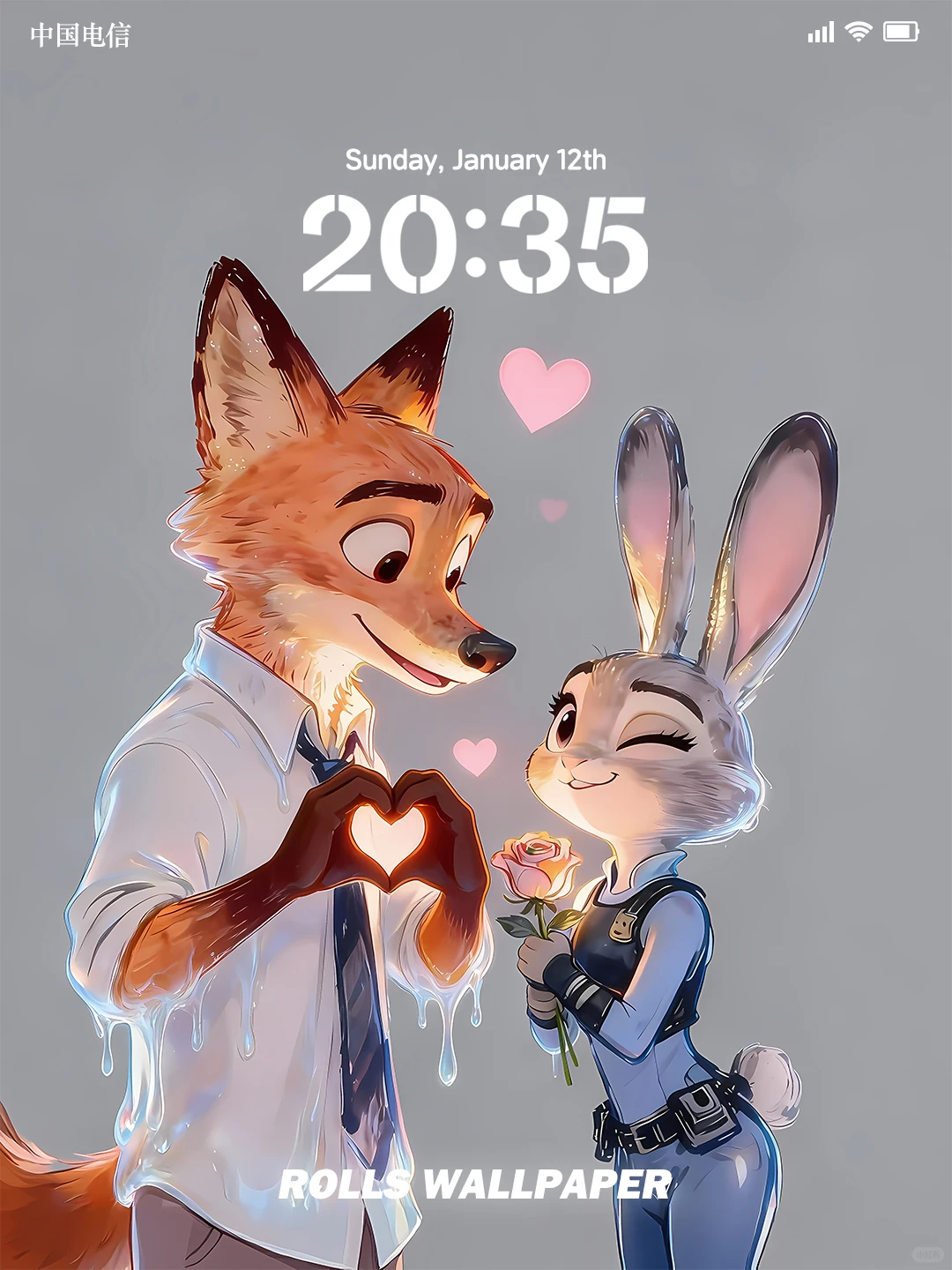 080｜尼克朱迪 双向奔赴の爱情｜创意静态壁纸