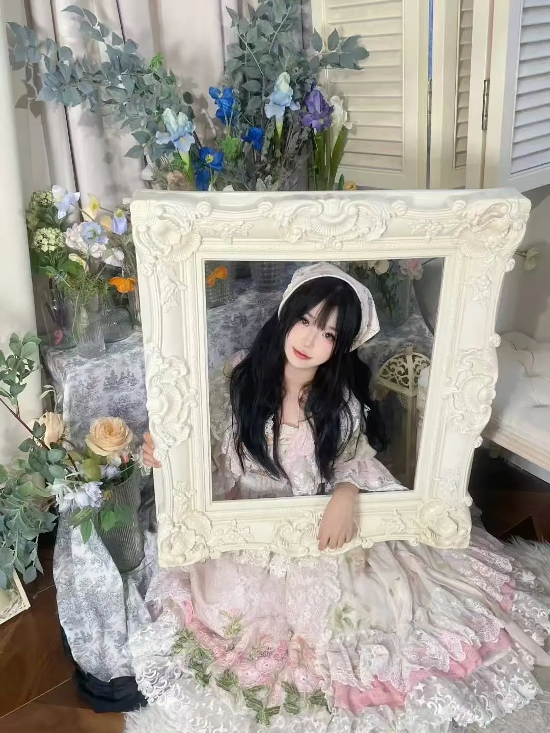 女大学生勇闯自拍馆，40➕拍九套写真