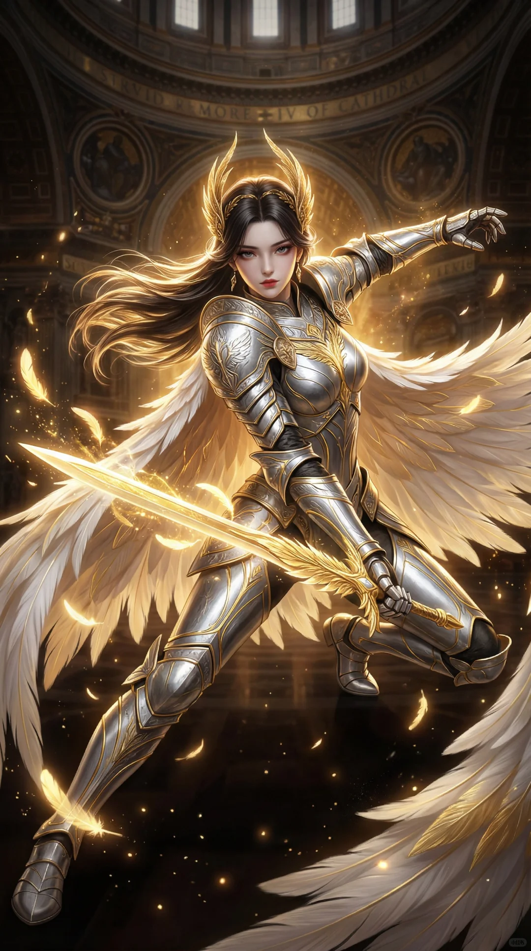 斗破苍穹女角色设定图—光明骑士2，含提示词