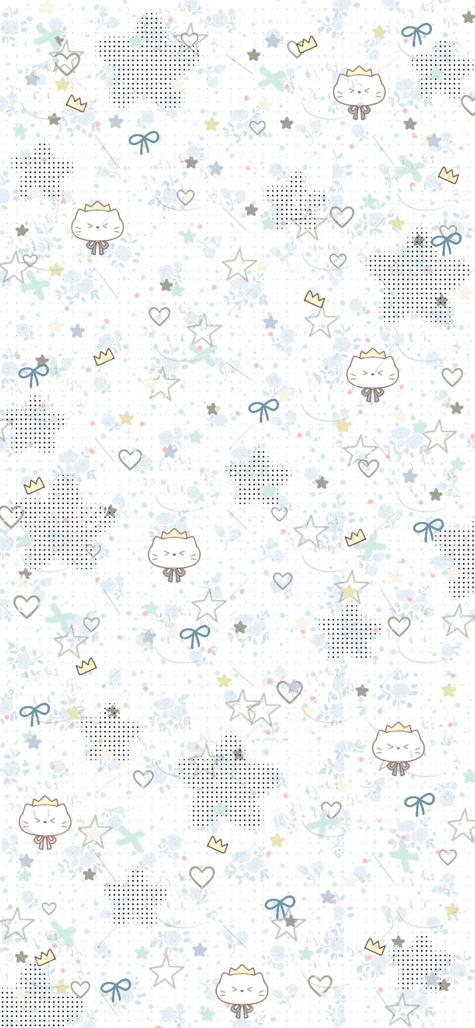 可爱星星动物壁纸～