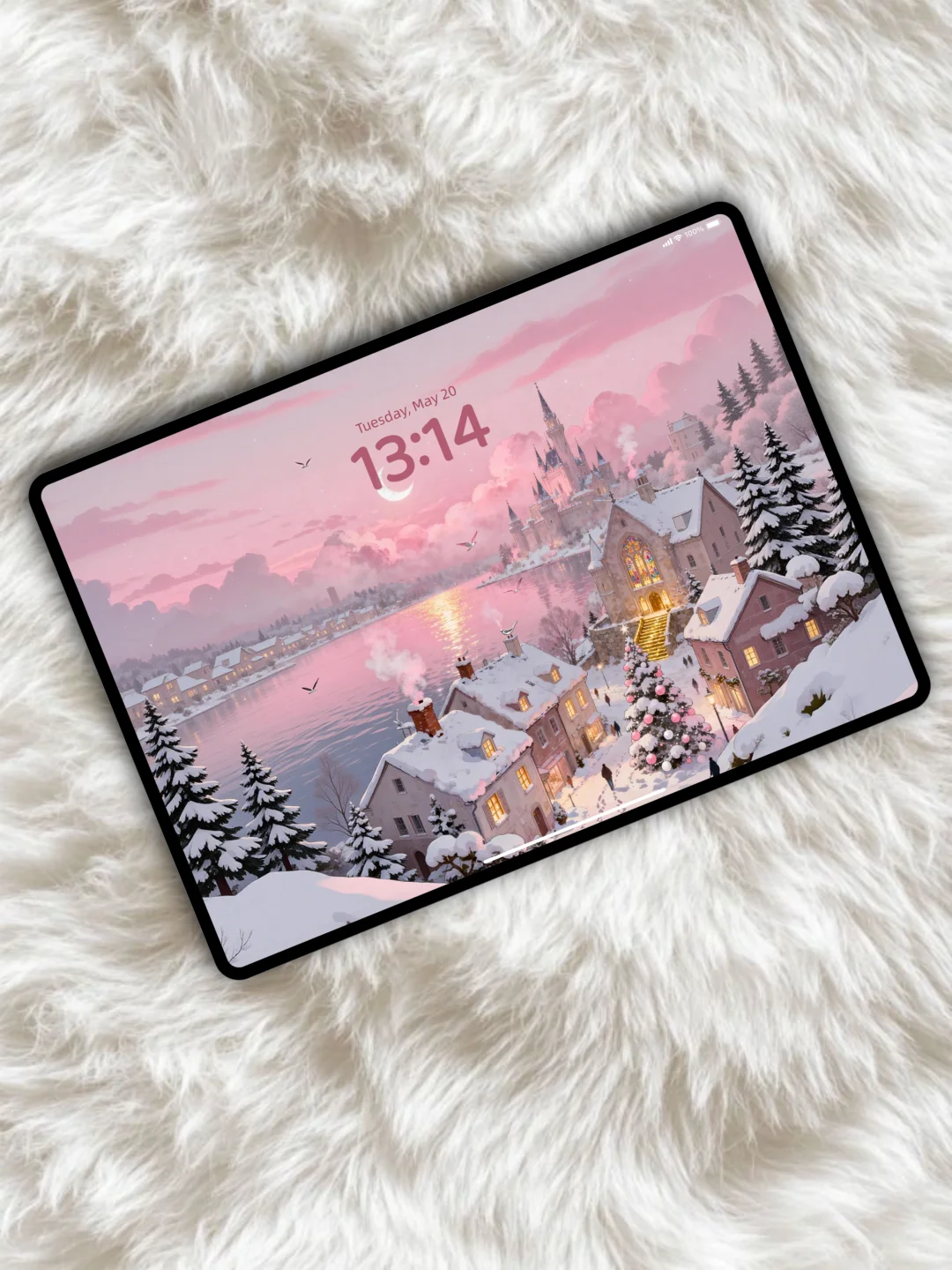 020｜暖冬粉雾城堡｜平板壁纸