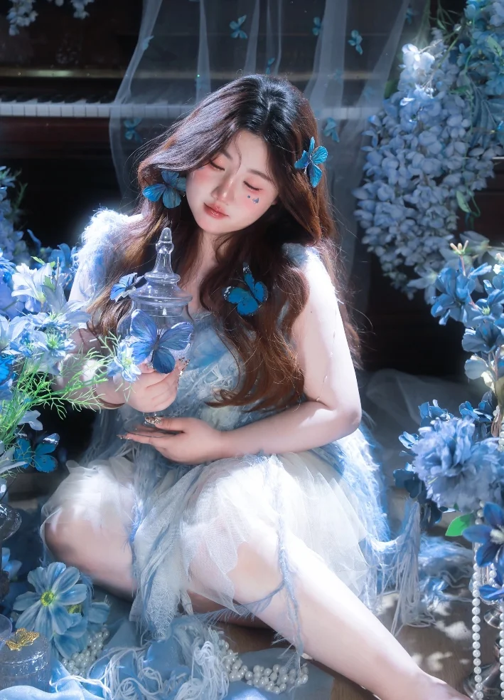 180斤纯欲甜妹来也‼️生日写真就拍蝴蝶写