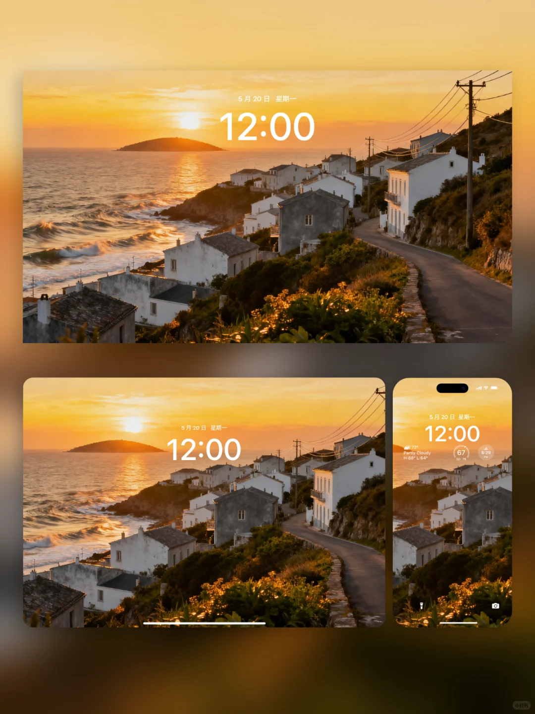 电脑壁纸 A-12落日双镜