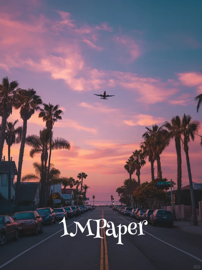 海边壁纸 l 粉色晚霞