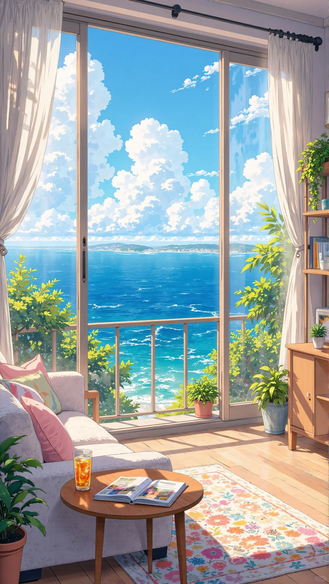 很治愈的漫画场景壁纸，高清壁纸