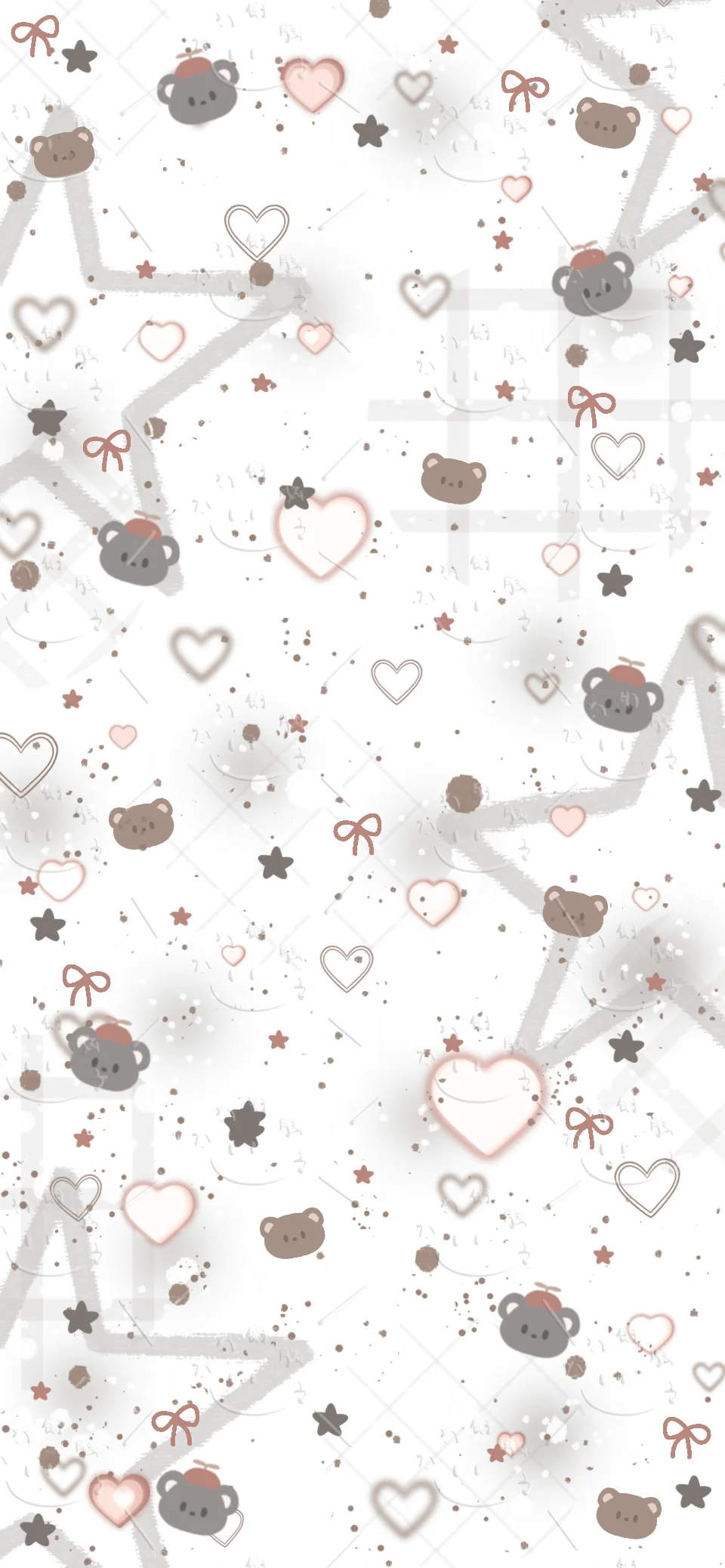 可爱星星动物壁纸～