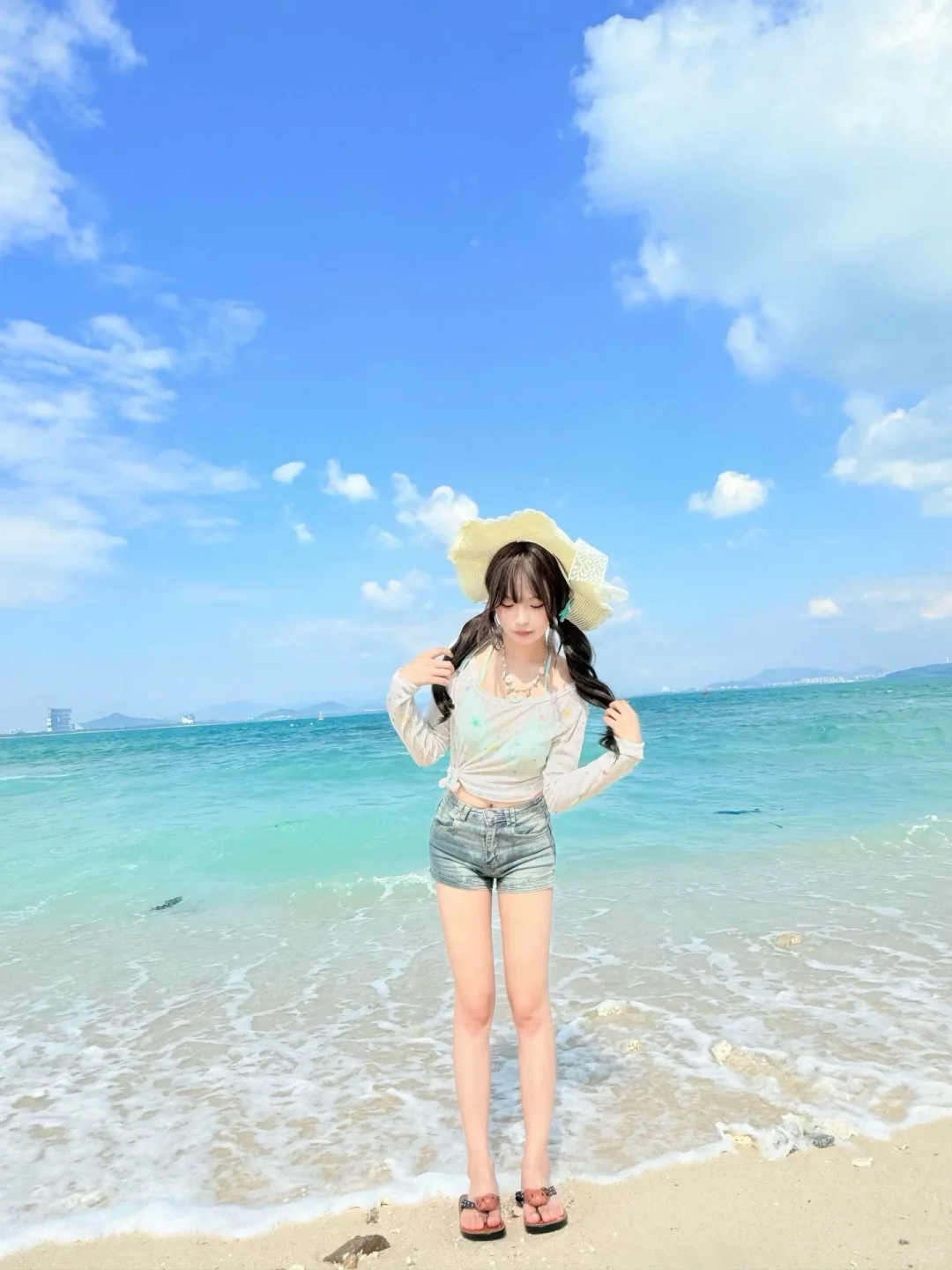 大海与泳衣～真的好治愈🌊🩵🫧👙