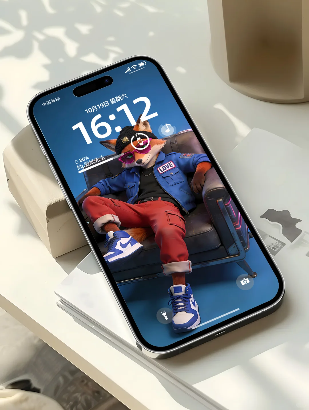 疯狂动物城痞帅尼克丨克莱因蓝系列丨4K壁纸