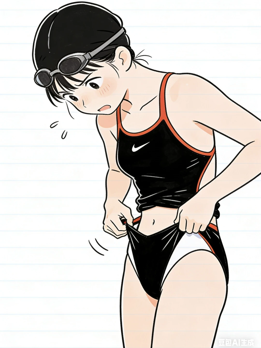 误打误撞找到了穿泳衣最快的方法！！！！！