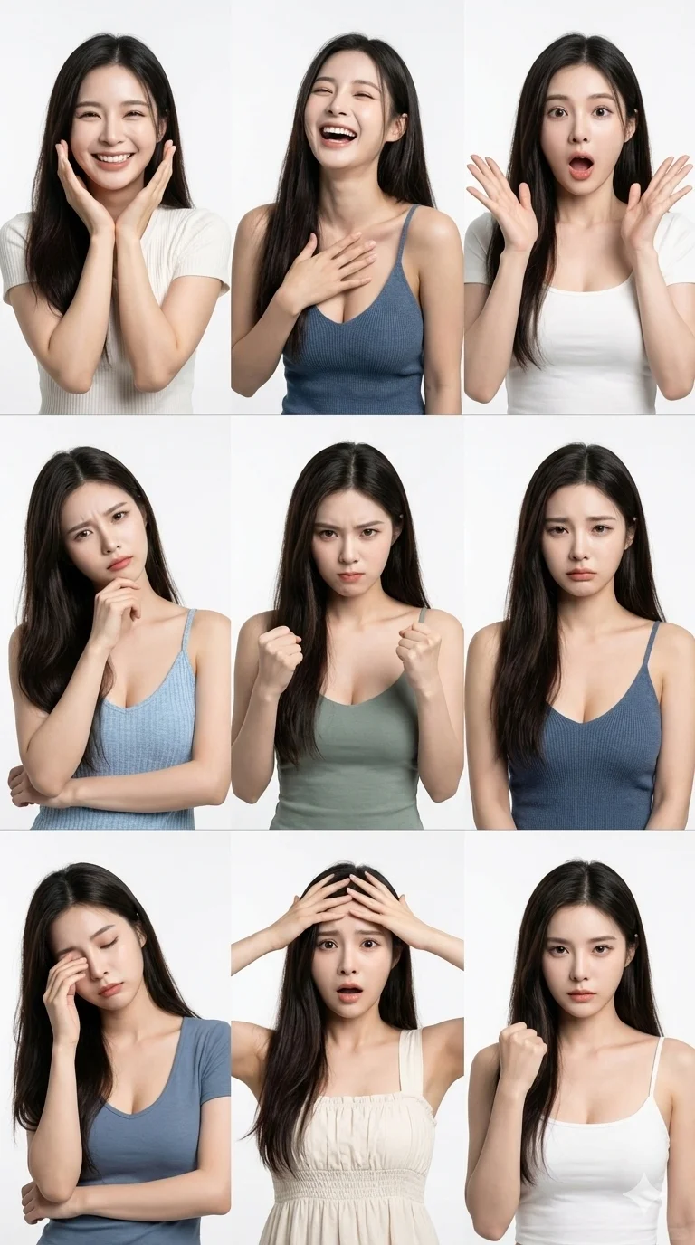 表情包制作，这个面部表情包真的好会啊～