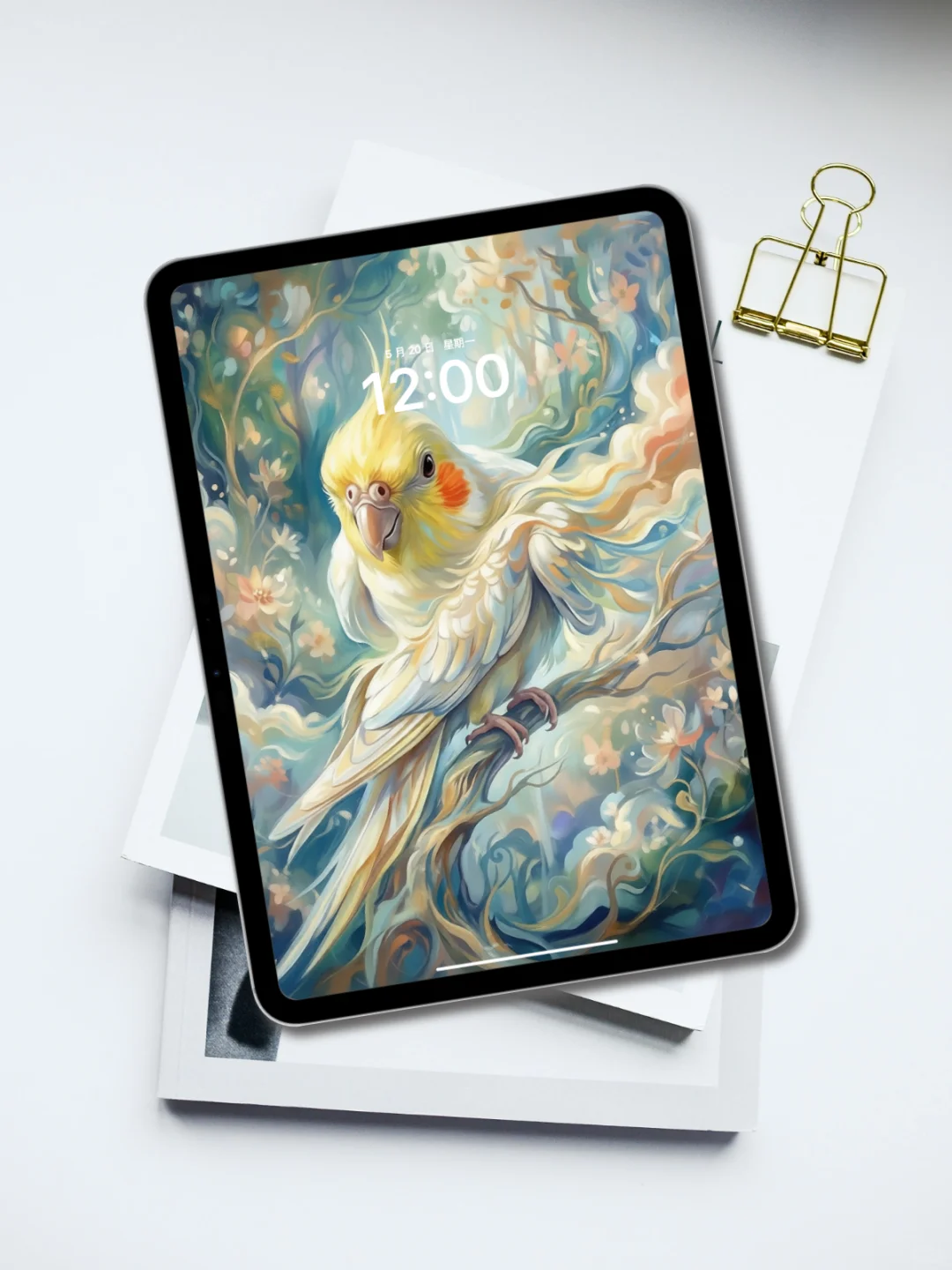 鹦鹉高清壁纸羽翼下的静谧🖤🕊️