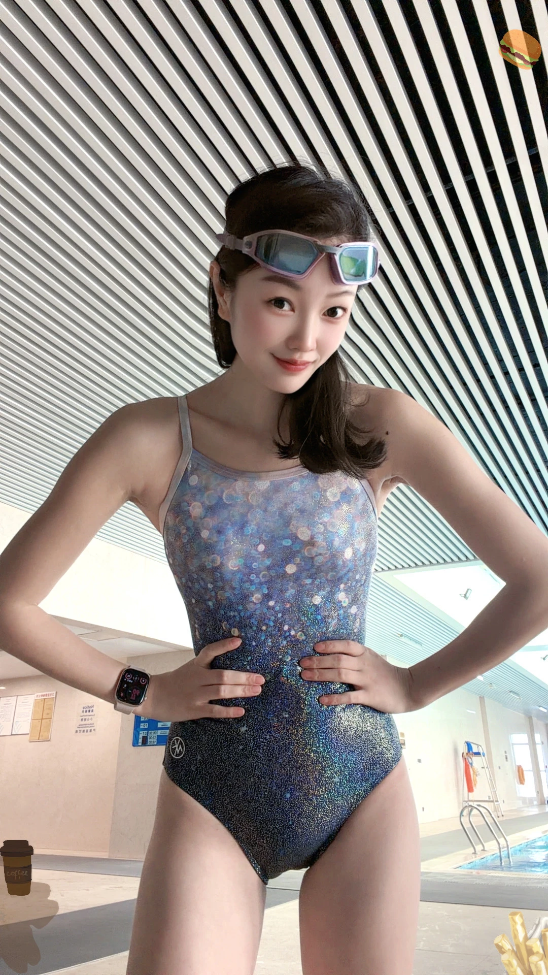 游泳女孩今日OOTD