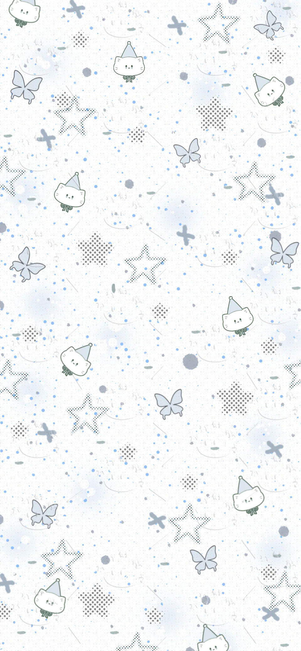 可爱星星动物壁纸～