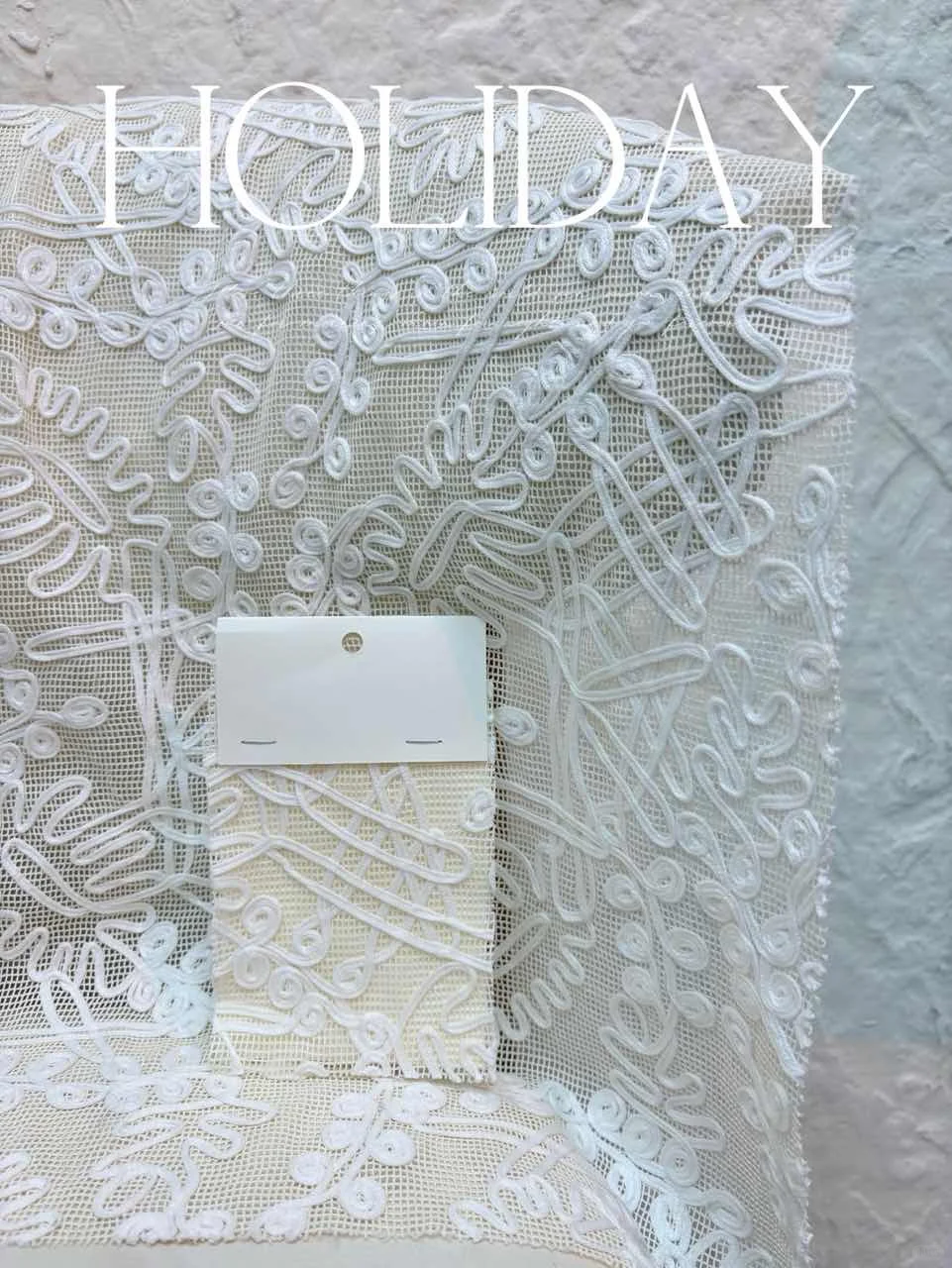 服装面料-美到窒息的立体刺绣蕾丝面料