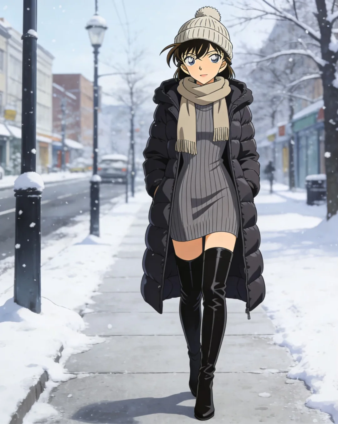 柯南性转！冬日御姐杀疯了