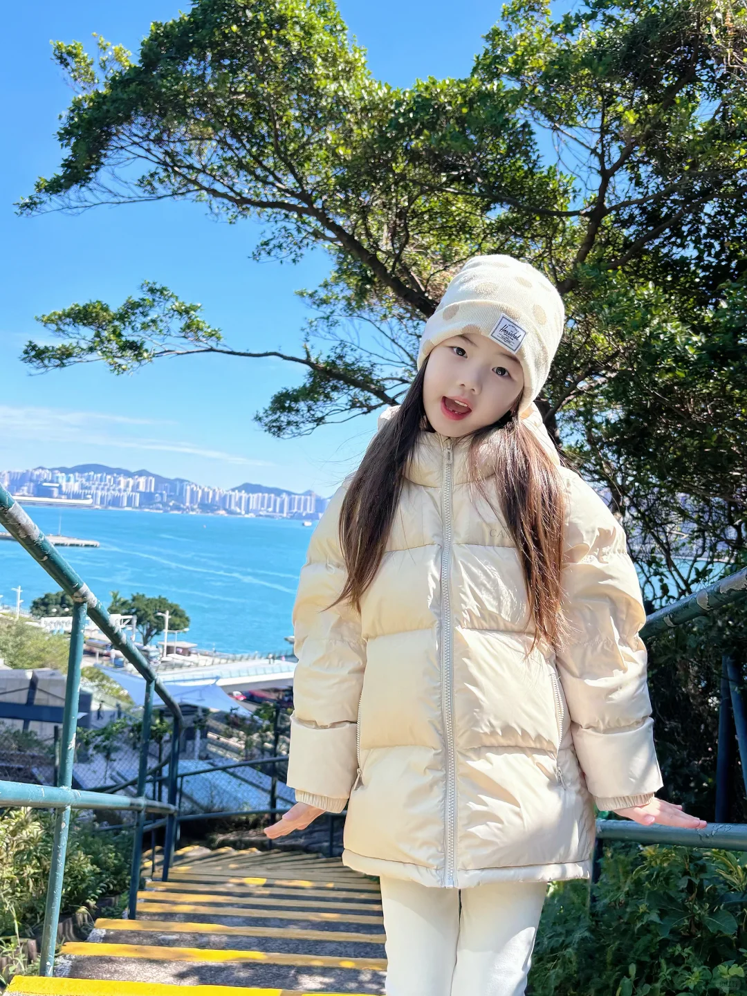 🇭🇰香港海边花园的氛围感穿搭，太好看了吧！