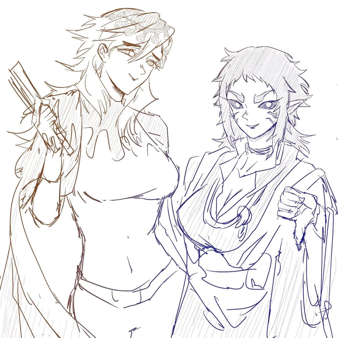 你画的这两个熟女是原作里哪个男角色