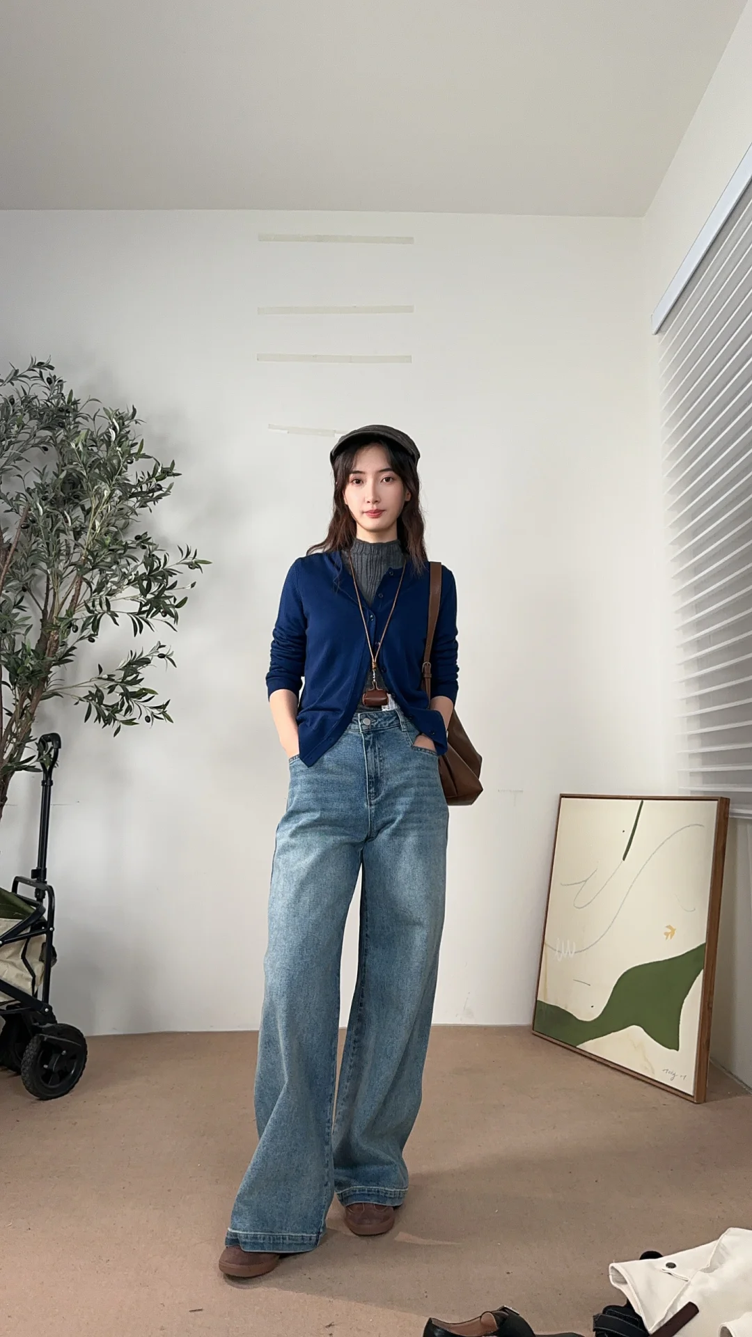 今天是休闲感穿搭～ootd