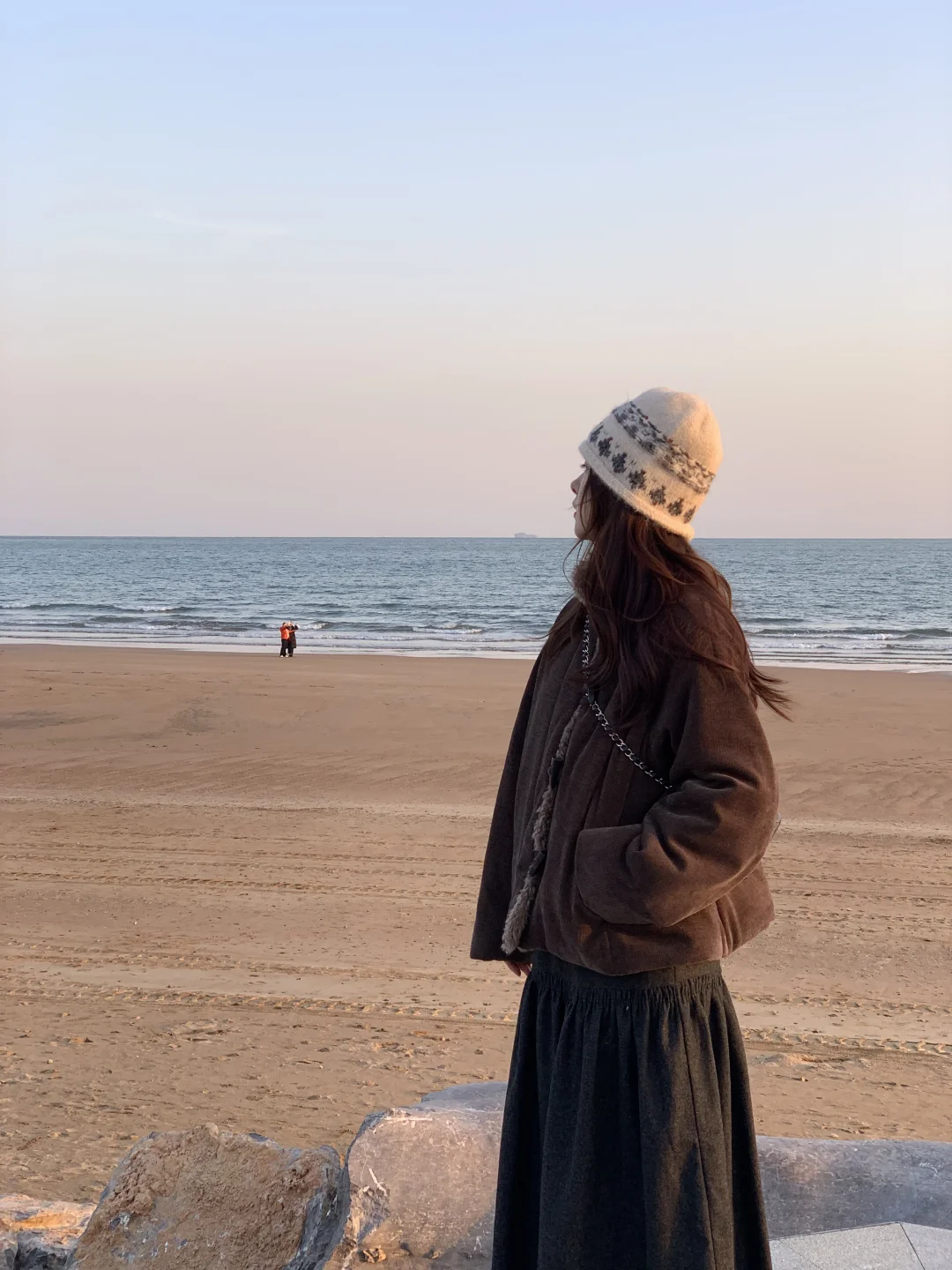 冬天的海边真的好适合松弛感穿搭