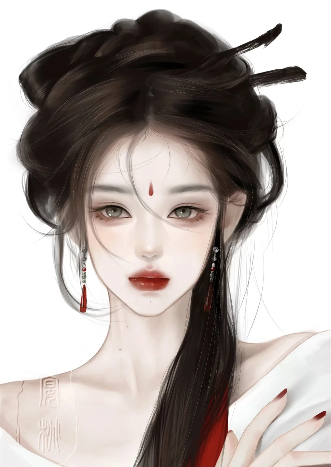 绝美国风美人图