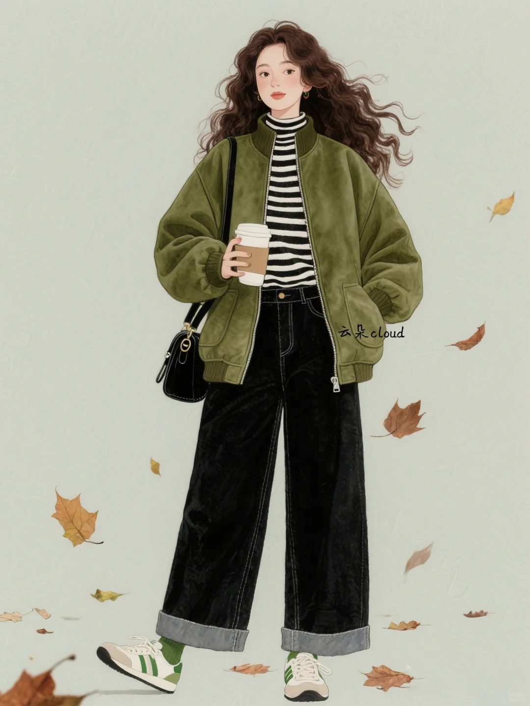 分享一下最近的穿搭，复古休闲风～