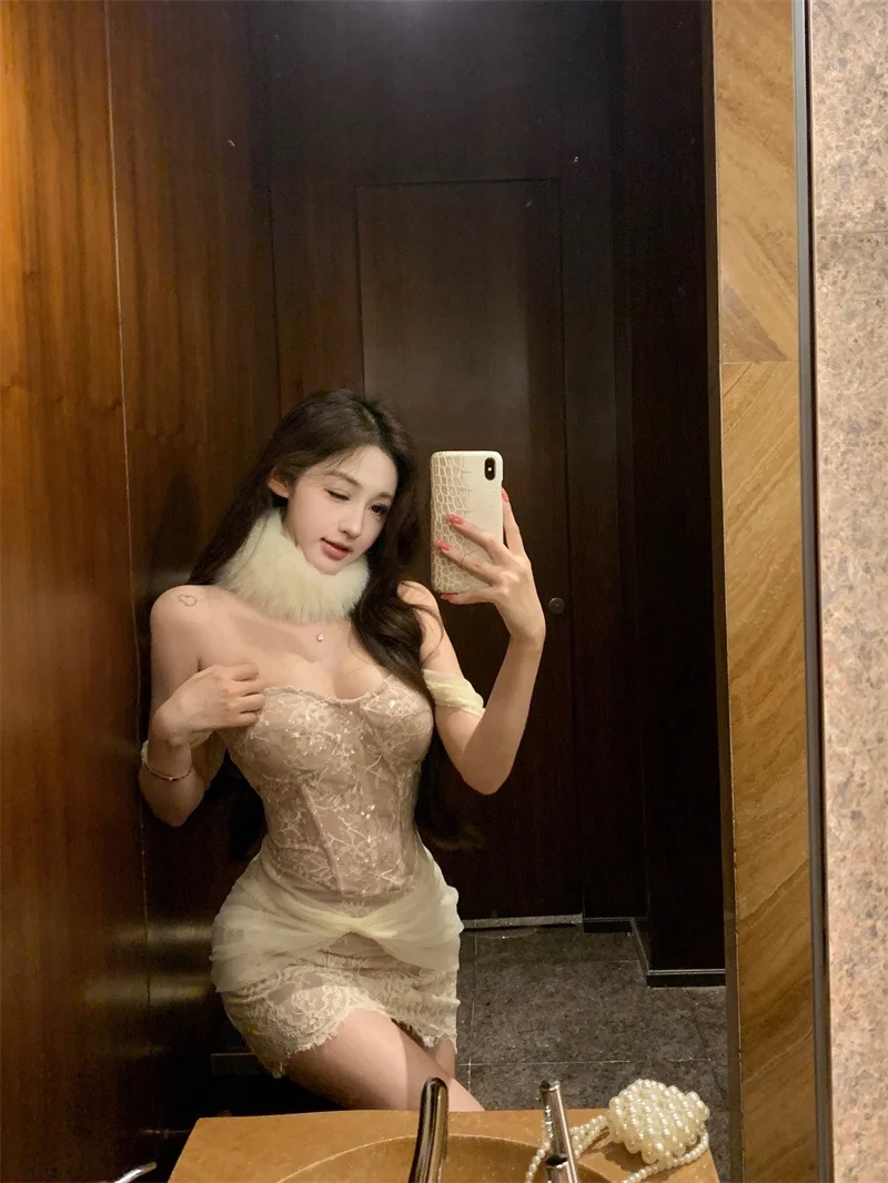 纯欲系、蕾丝小裙子‼️