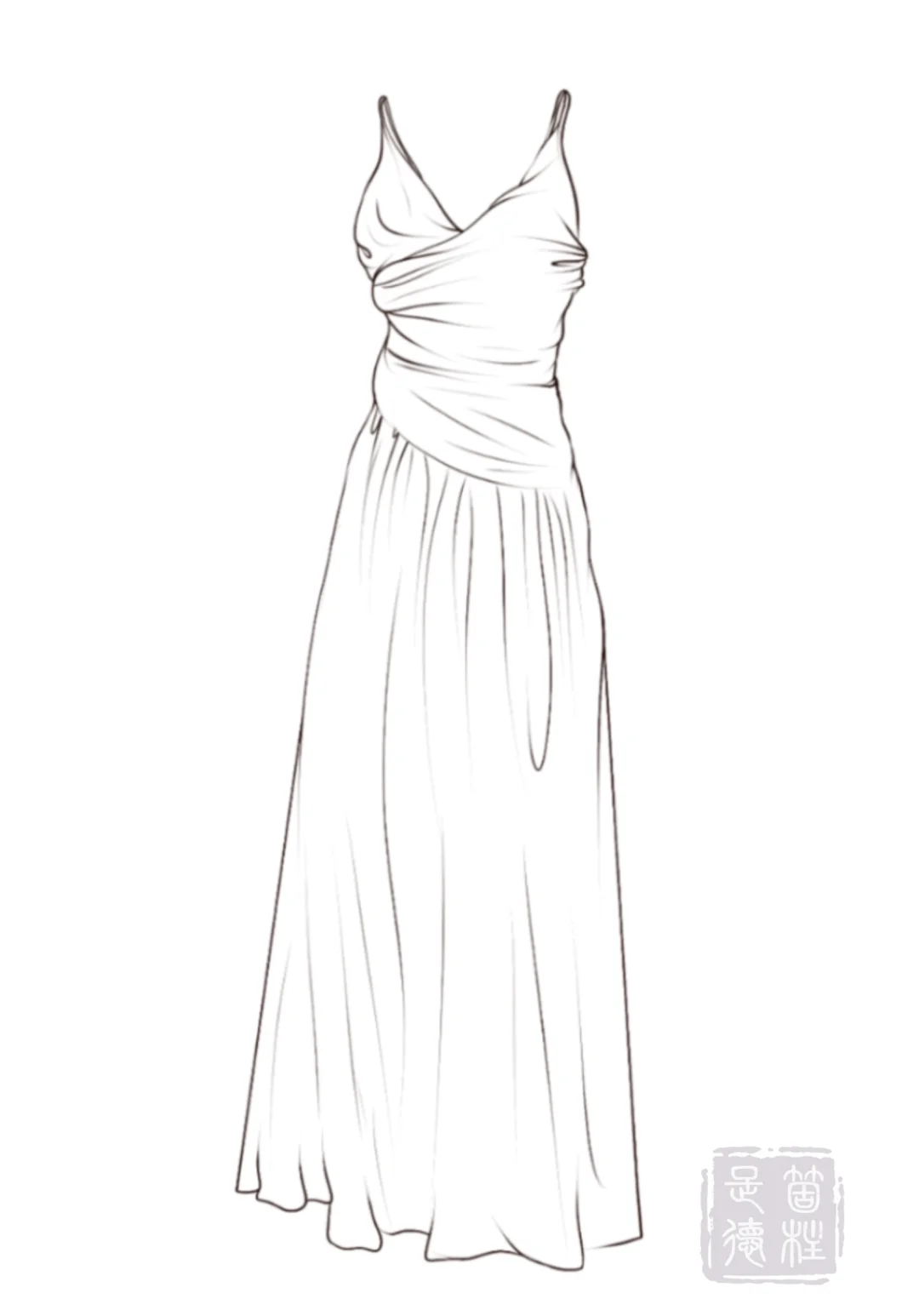 裙子款式图合集