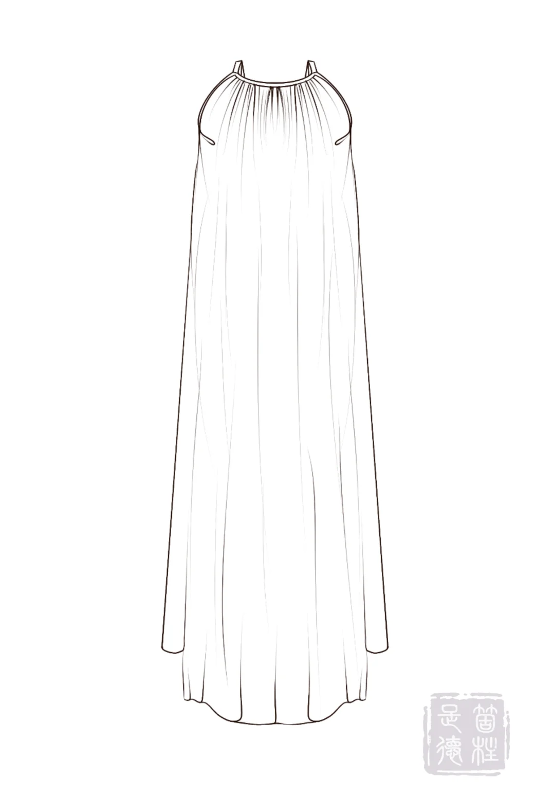 裙子款式图合集