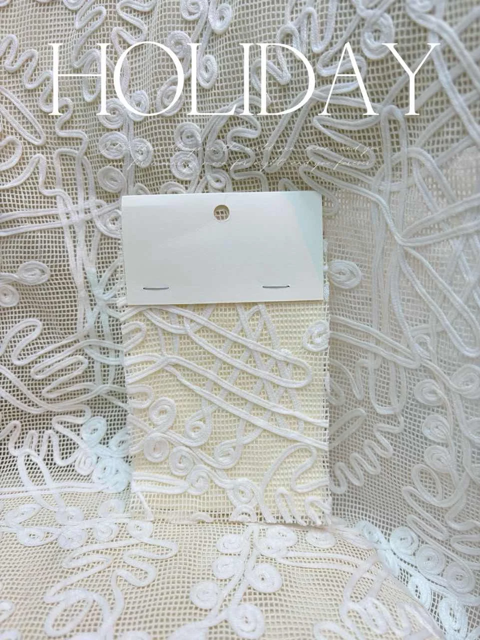 服装面料-美到窒息的立体刺绣蕾丝面料