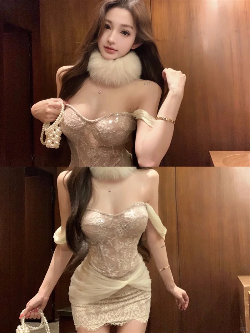 纯欲系、蕾丝小裙子‼️