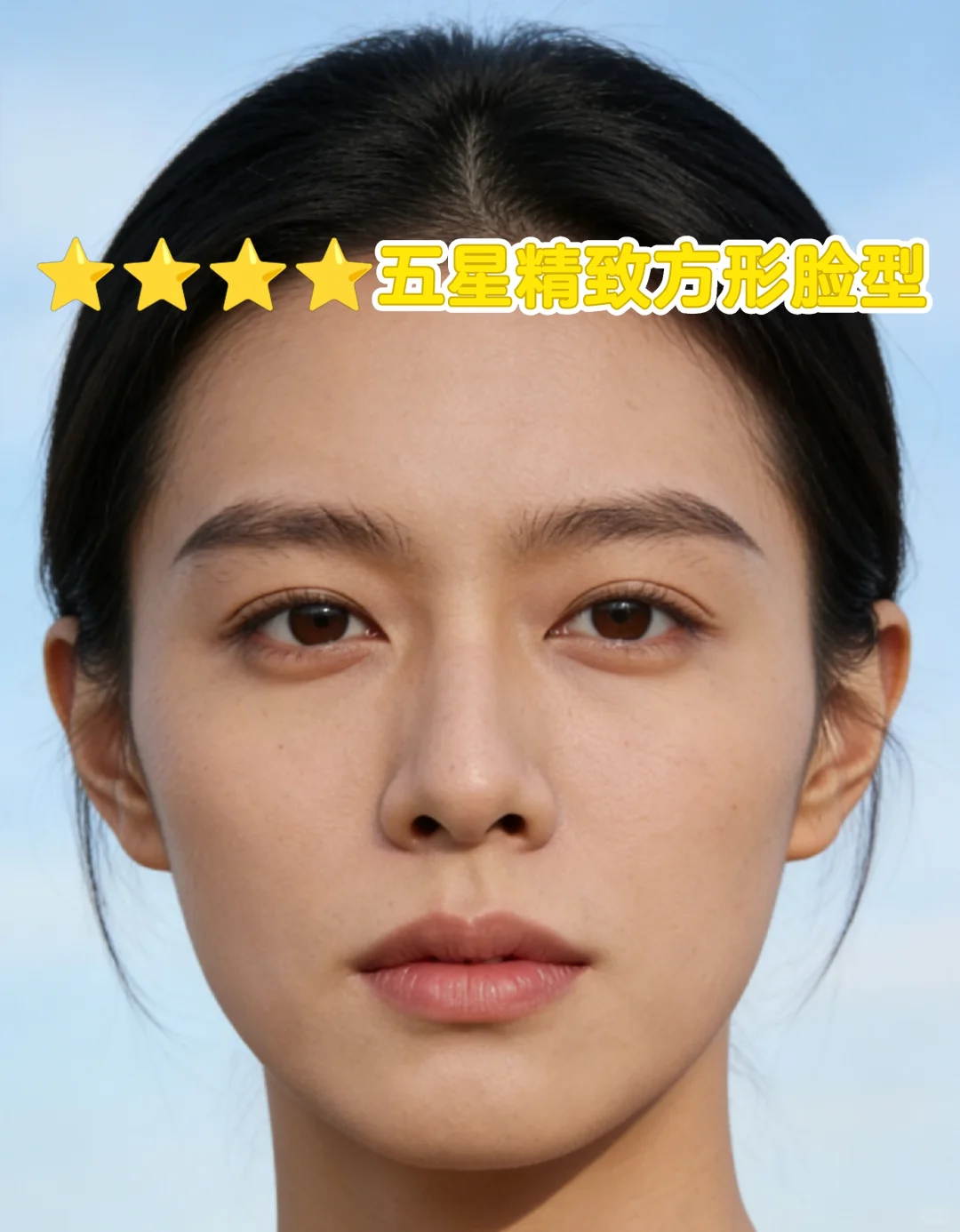 ⭐⭐⭐⭐⭐五星方形脸型