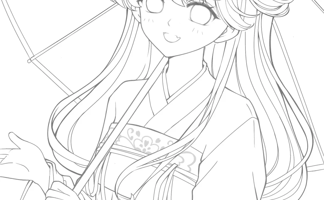 古装来了，上色吧！今天画画了吗