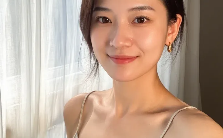 窗边淡妆，温柔又耐看