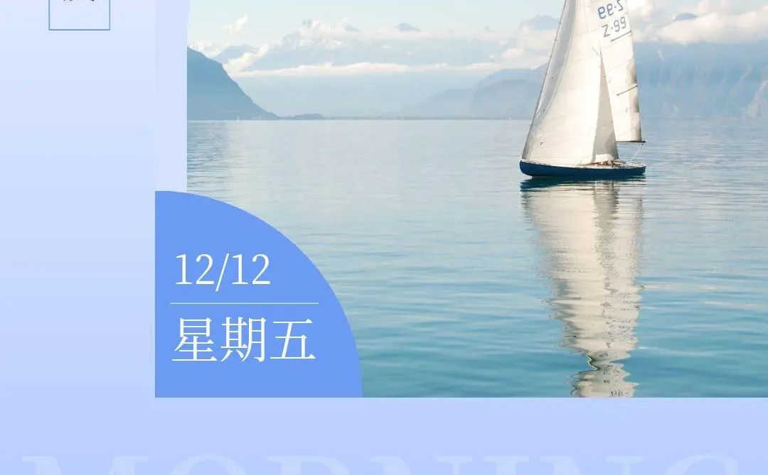 12月12日，带日期的早安图片，星期五早安