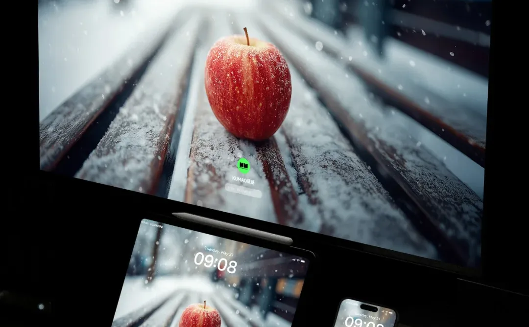 雪中苹果｜红苹果的冬日浪漫｜氛围感壁纸