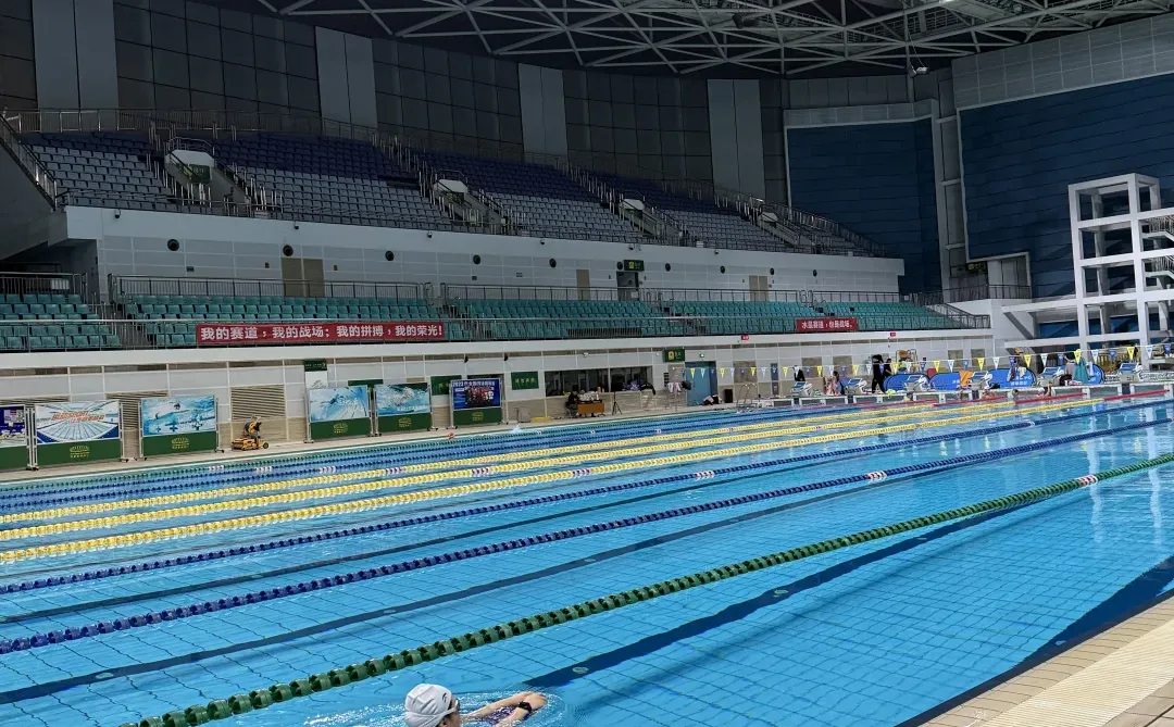 济南游泳女教练 记录今天的自由泳