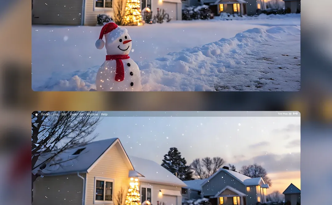 C2575 | 4k壁纸 | 暖冬伴雪人