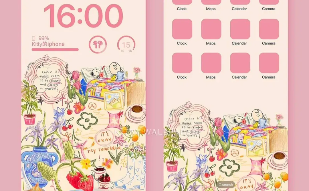 12.19手机壁纸｜史努比壁纸｜INS风治愈纸