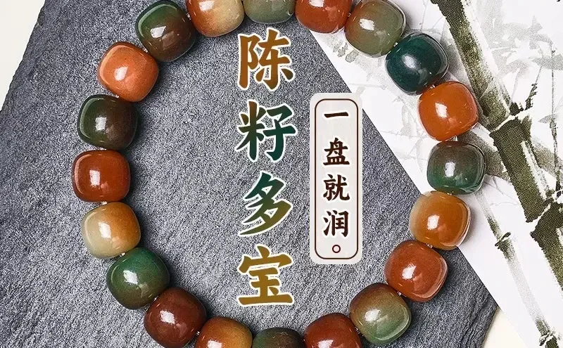 白玉菩提手串绕指柔正品女学生党文玩菩提根