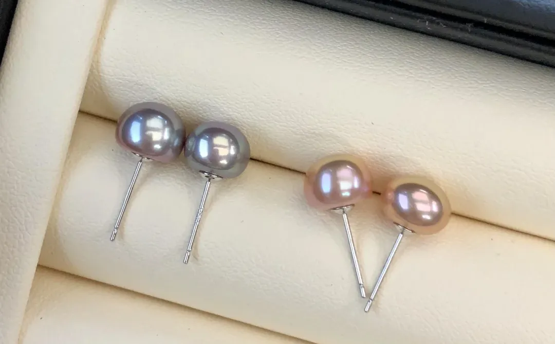 ❣️35y|打包两对天然珍珠无核素钉