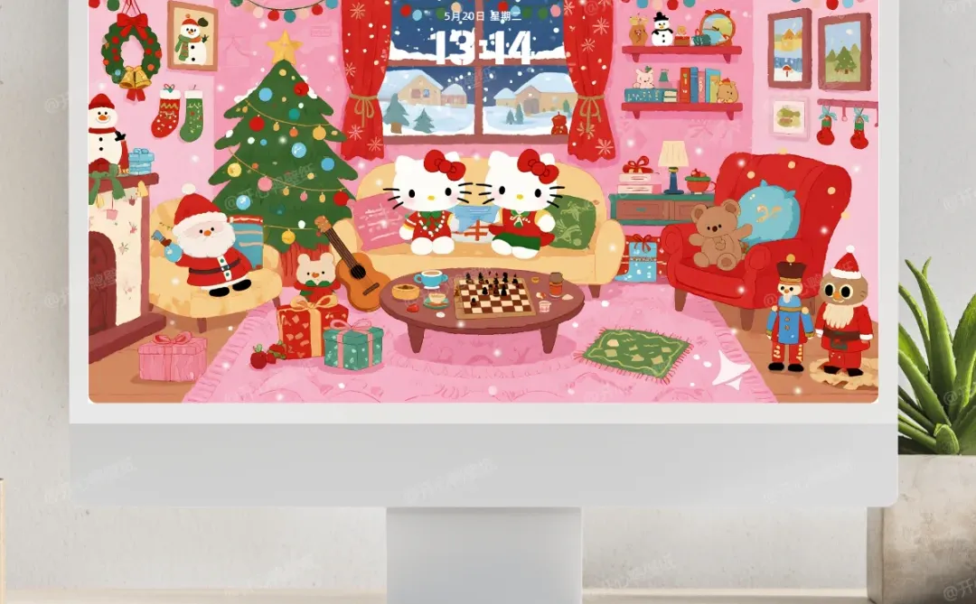 147丨Hello Kitty温馨小窝壁纸丨平板壁纸